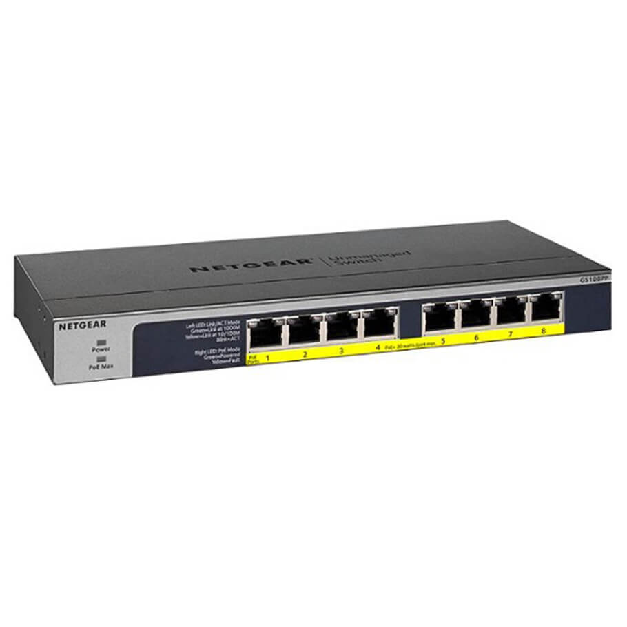 8-port GE Unmanaged Switch NETGEAR GS108PP